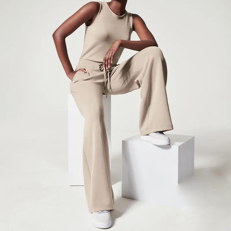 Livia | Ärmelloser Jumpsuit mit Leichtem Stoff und Maßgeschneiderter Passform für Damen