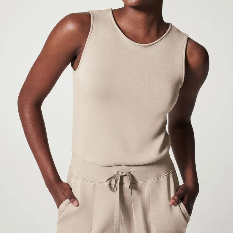 Livia | Ärmelloser Jumpsuit mit Leichtem Stoff und Maßgeschneiderter Passform für Damen