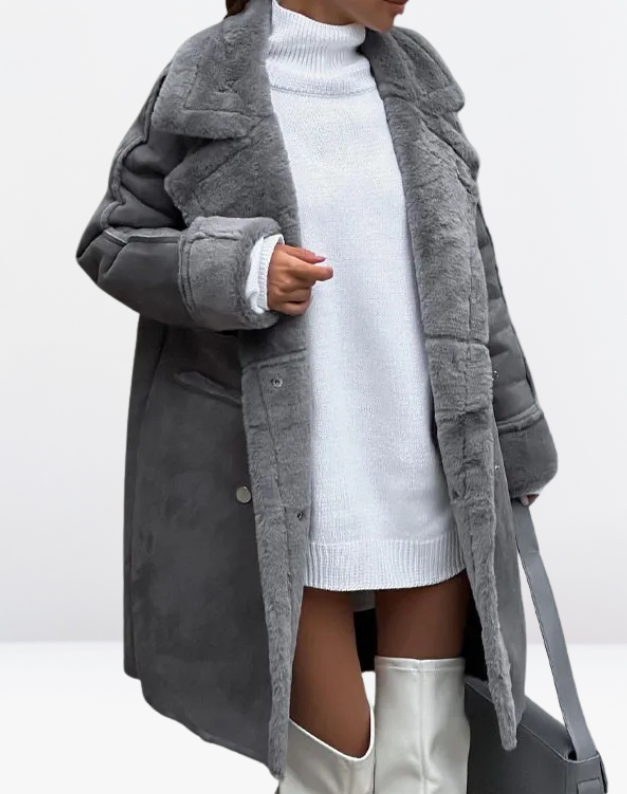 Celestia | Wintermantel aus Kunstpelz mit luxuriösem Design und wohliger Wärme für Damen