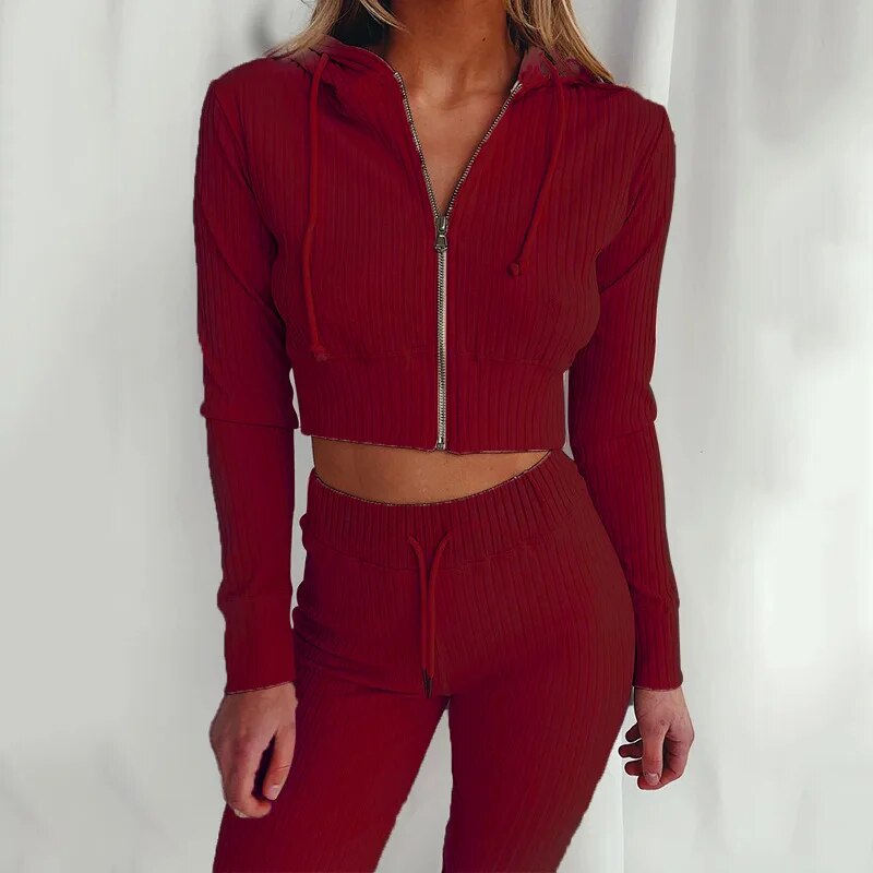 Livia | Hoodie- und Hosen-Set mit Bequemer Passform und Zeitlosem Design für Alle Jahreszeiten