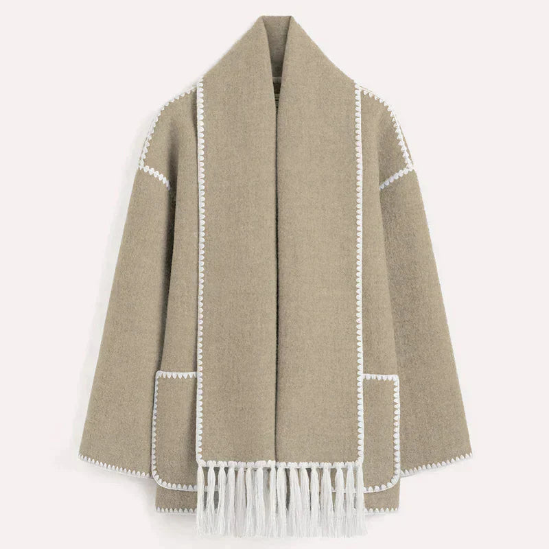 Livia | Jacke mit Integriertem Schal und Isolierendem Material für Damen