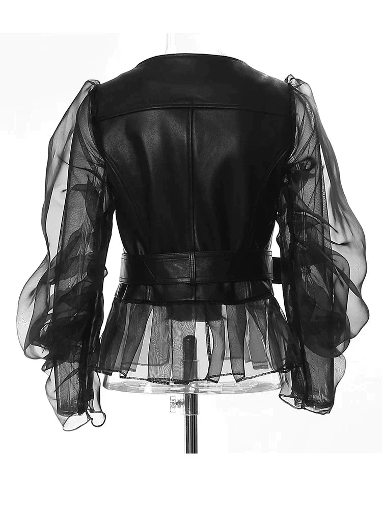 Isolde | Lederjacke mit Stilvollem Design und Langen Ärmeln für Damen