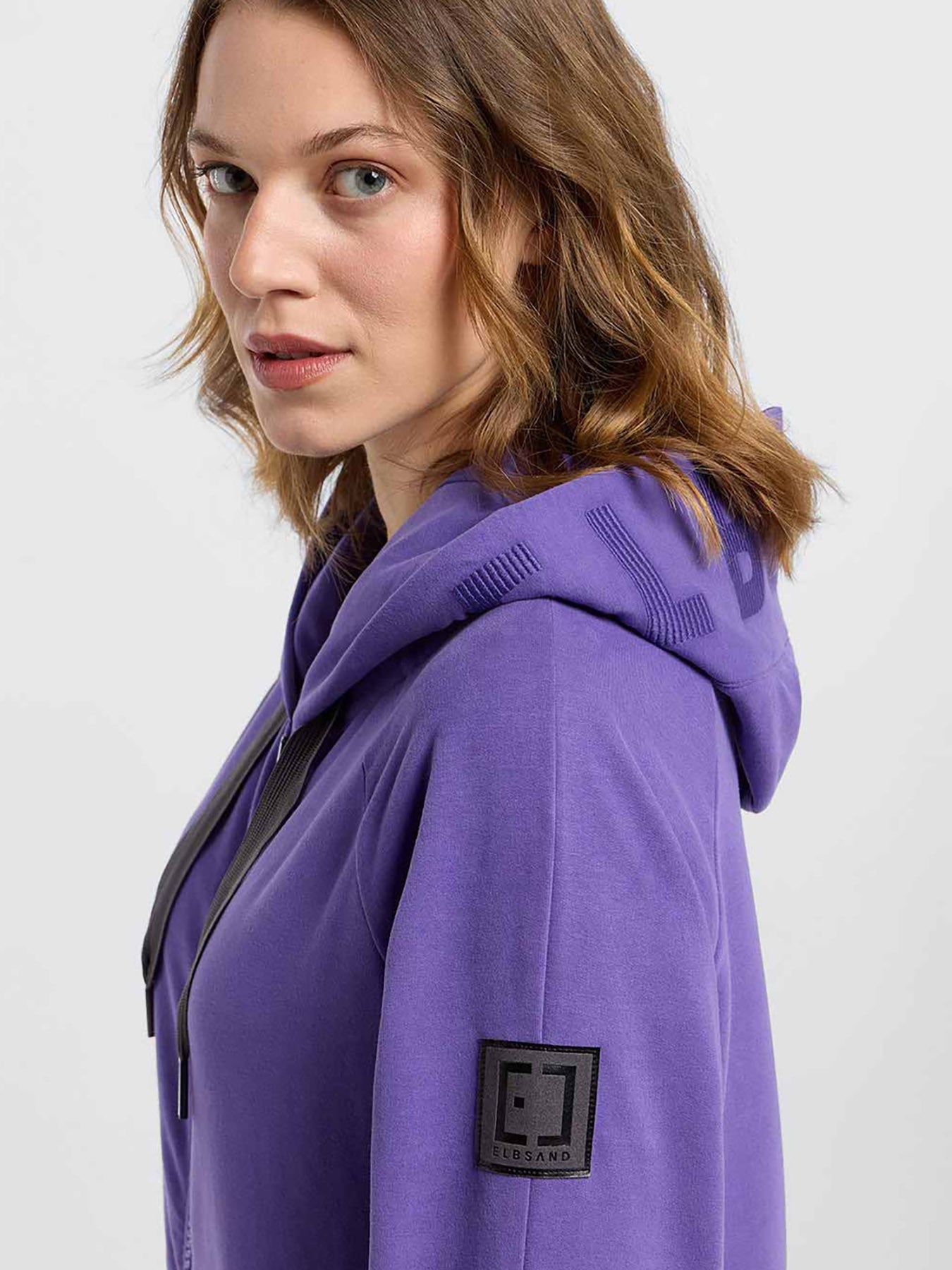 Kelda | Sweatjacke mit Elastischem Stoff und Voluminöser Kapuze für Damen