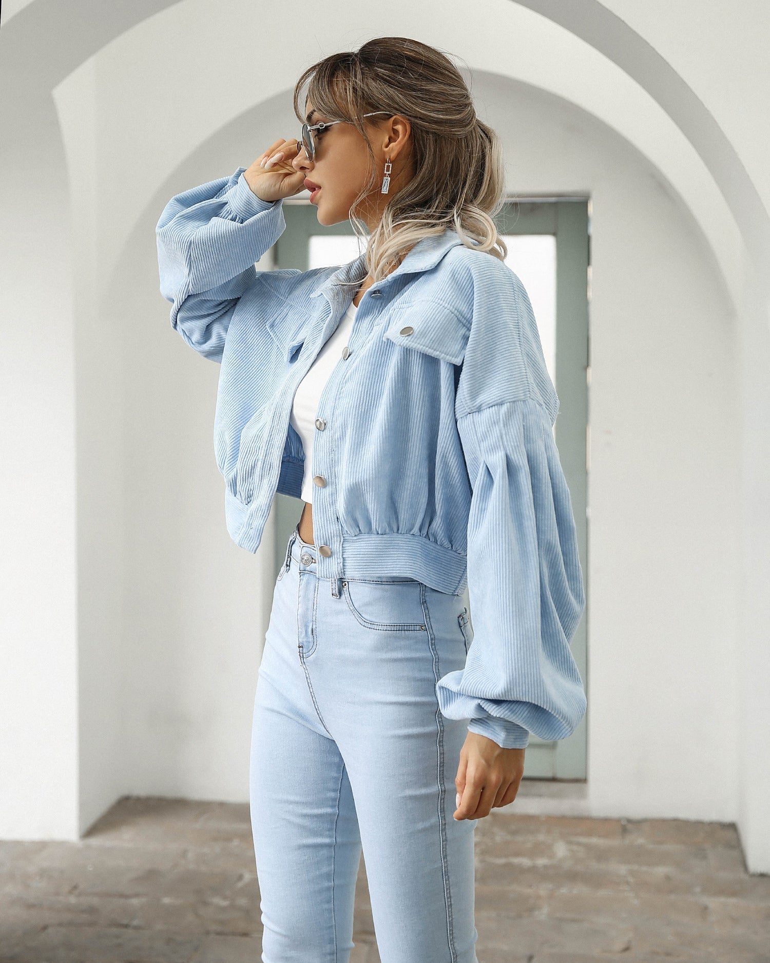 Aurelia | Cordjacke mit Kuscheligem Material und Stil für Damen