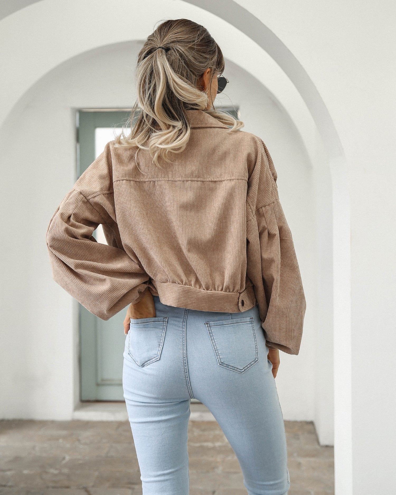 Sophia | Bomberjacke mit Ballonärmeln und Vintage-Stil für Damen