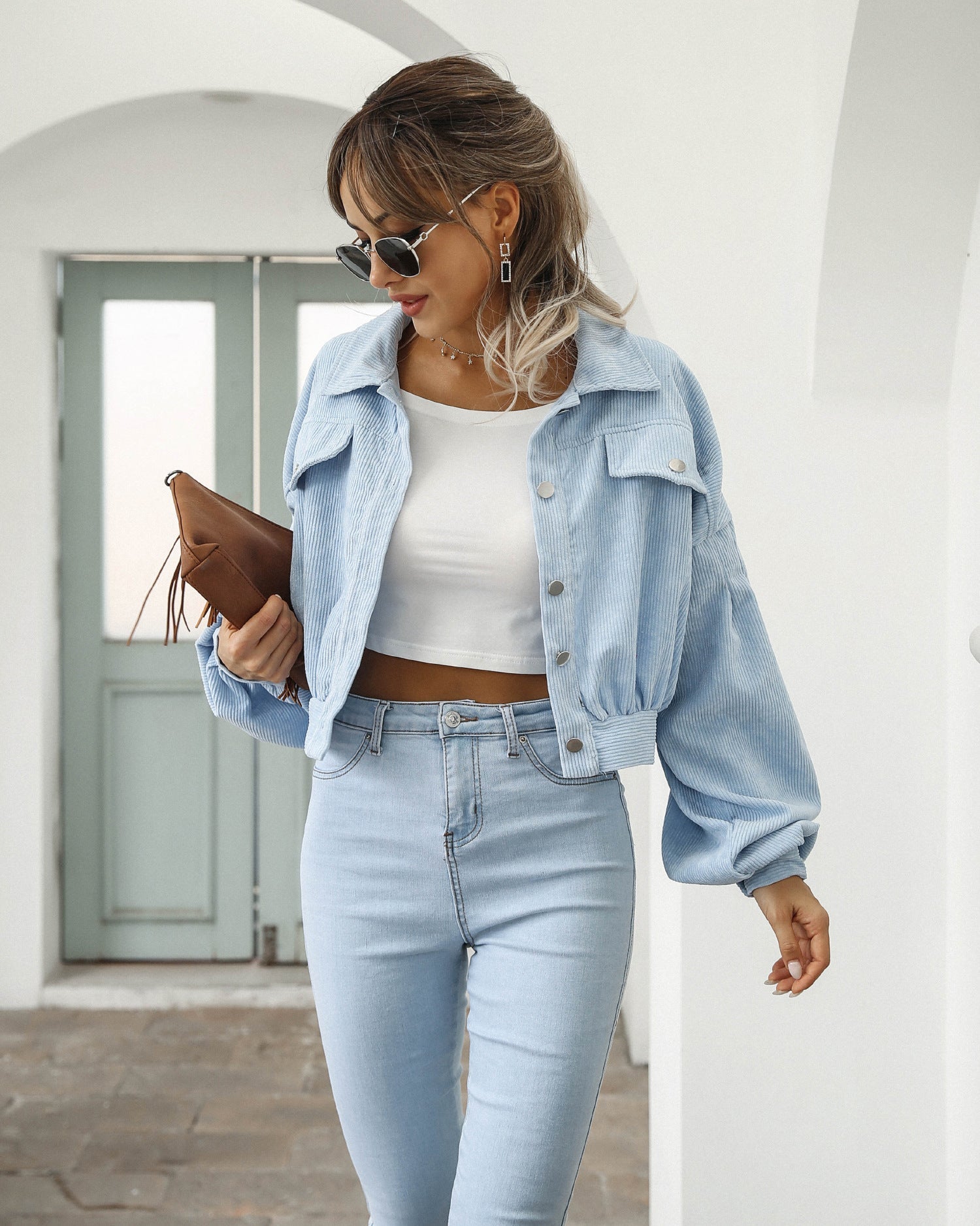 Sophia | Bomberjacke mit Ballonärmeln und Vintage-Stil für Damen