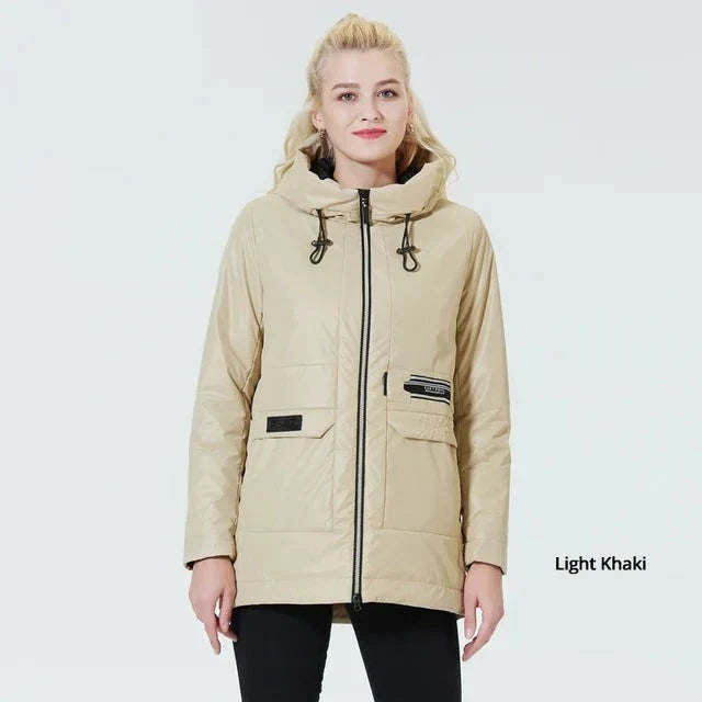 Luna | Kapuzenjacke mit winddichtem Material und gemütlichen Innentaschen für Damen