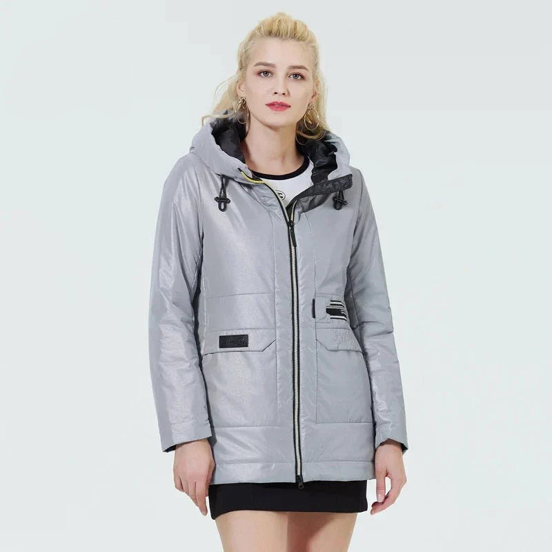 Luna | Kapuzenjacke mit winddichtem Material und gemütlichen Innentaschen für Damen