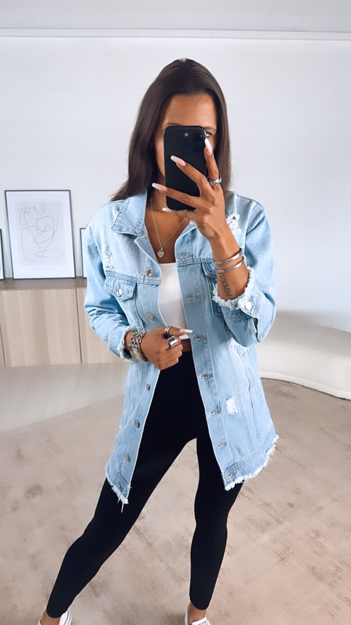 Livia | Jeansjacke mit Lässigem Used-Look für Mädchen