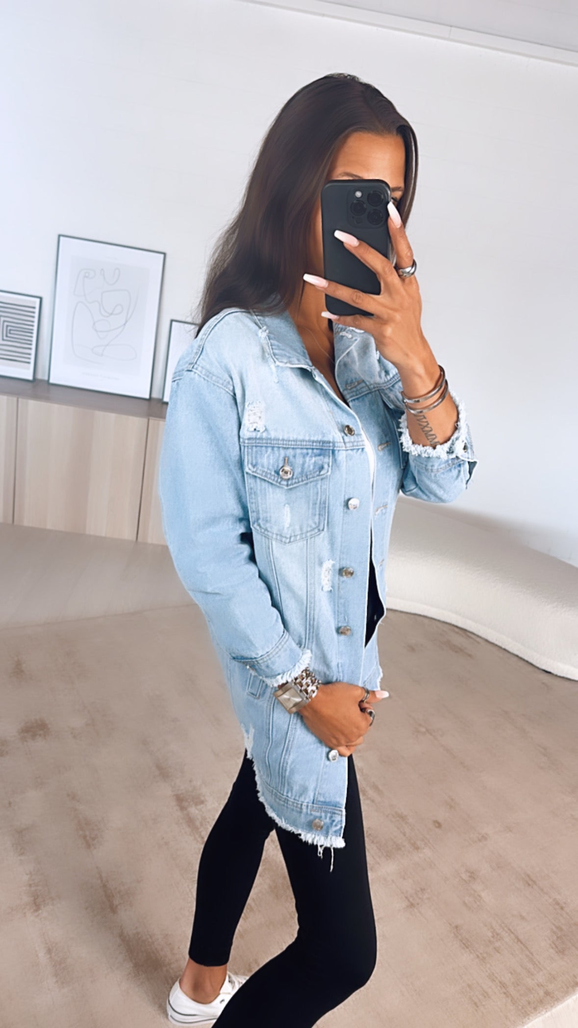 Livia | Jeansjacke mit Lässigem Used-Look für Mädchen