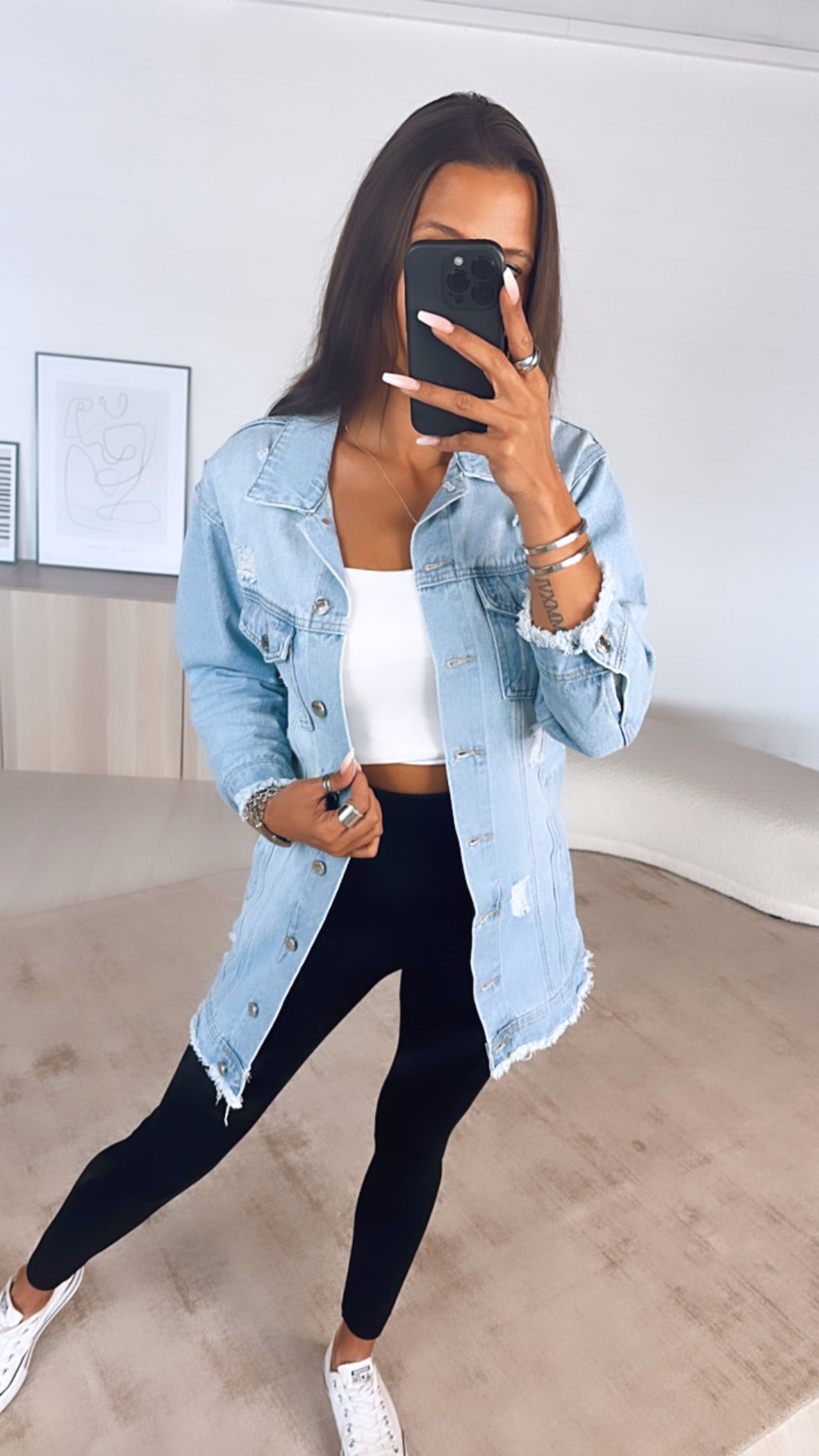 Livia | Jeansjacke mit Lässigem Used-Look für Mädchen