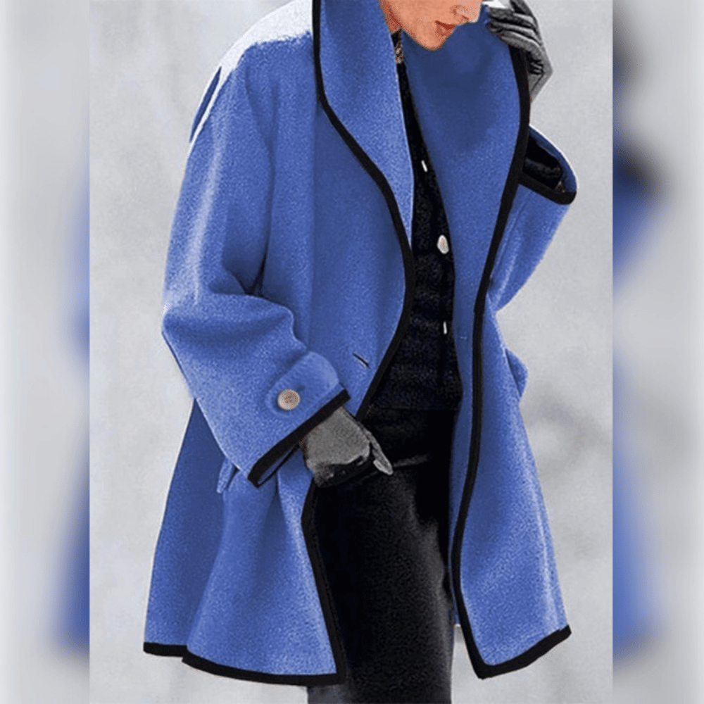 Liora | Mantel mit Elegantem Design und Handgefertigten Highlights für Frauen