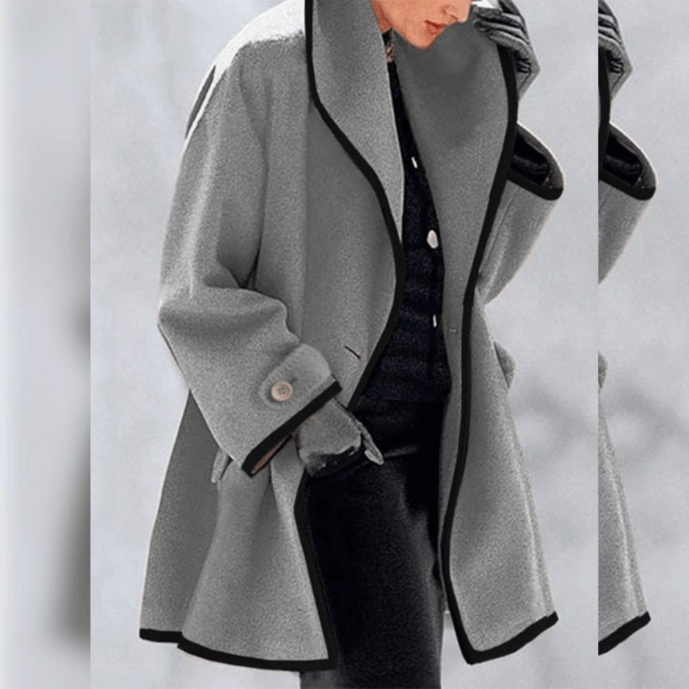 Liora | Mantel mit Elegantem Design und Handgefertigten Highlights für Frauen