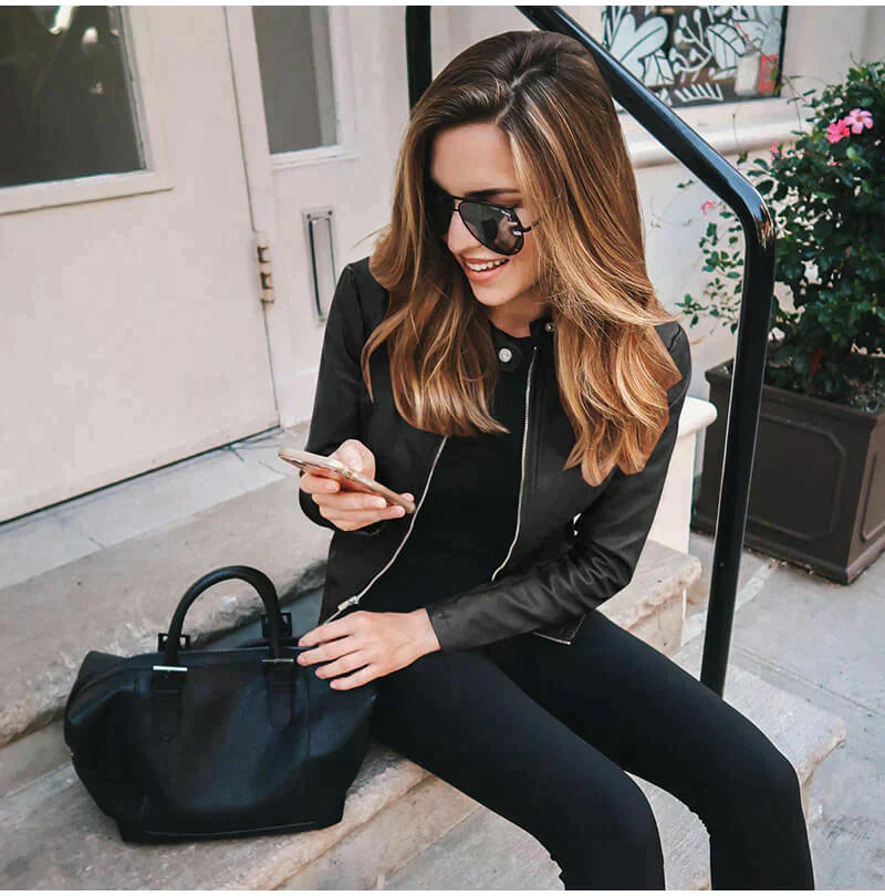 Isabella | Lederjacke mit zeitgemäßem Design und vielseitiger Eleganz für Damen