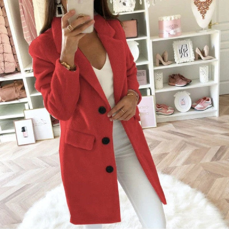 Celestia | Wintermantel mit luxuriösem Futter und glamourösem Stil für Damen