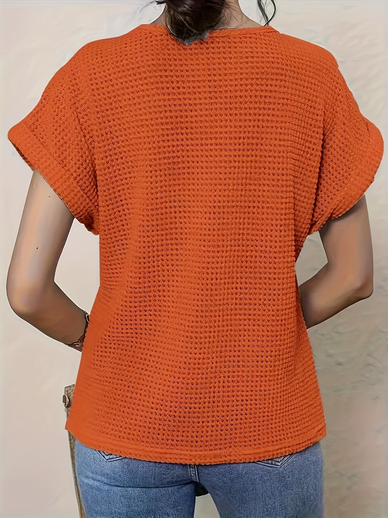 Zephyr | Bluse Damen Rundhalsausschnitt Lose Passform Sommer Top