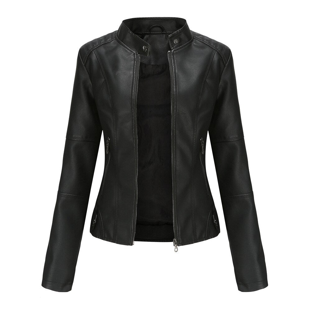 Livia | Bikerjacke mit Elegantem Design und Hochwertigem Kunstleder für Damen