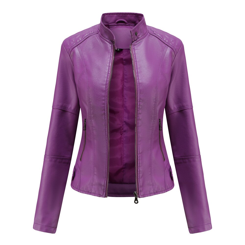 Livia | Bikerjacke mit Elegantem Design und Hochwertigem Kunstleder für Damen