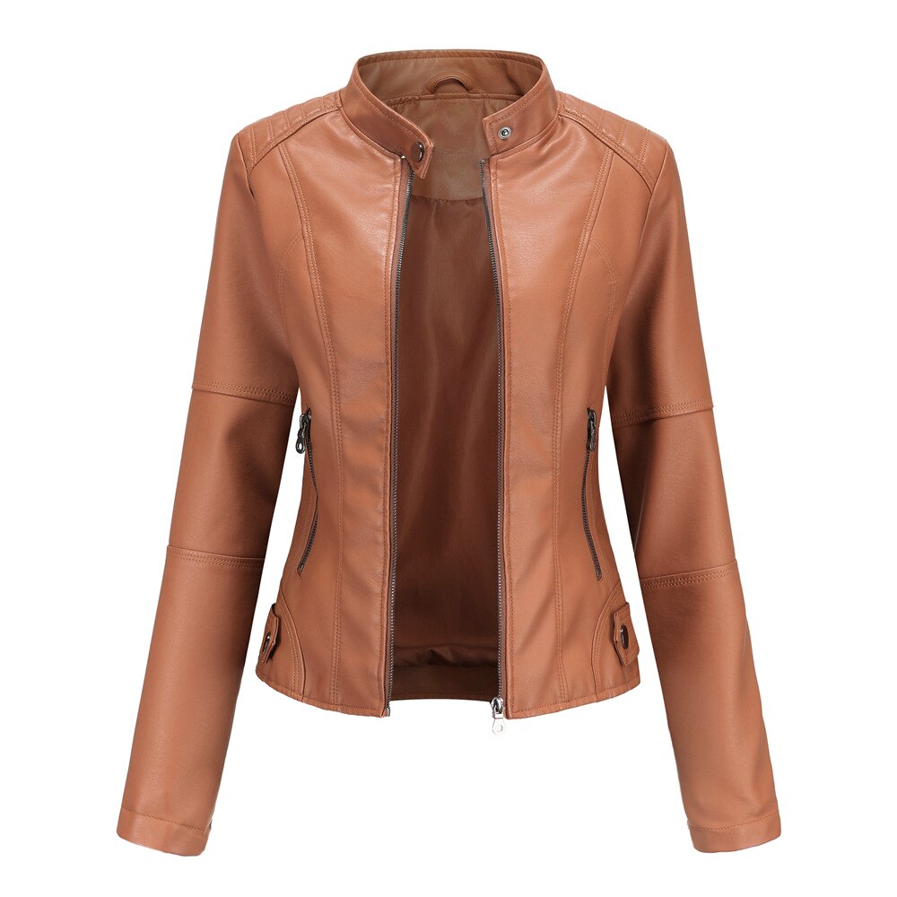 Livia | Bikerjacke mit Elegantem Design und Hochwertigem Kunstleder für Damen