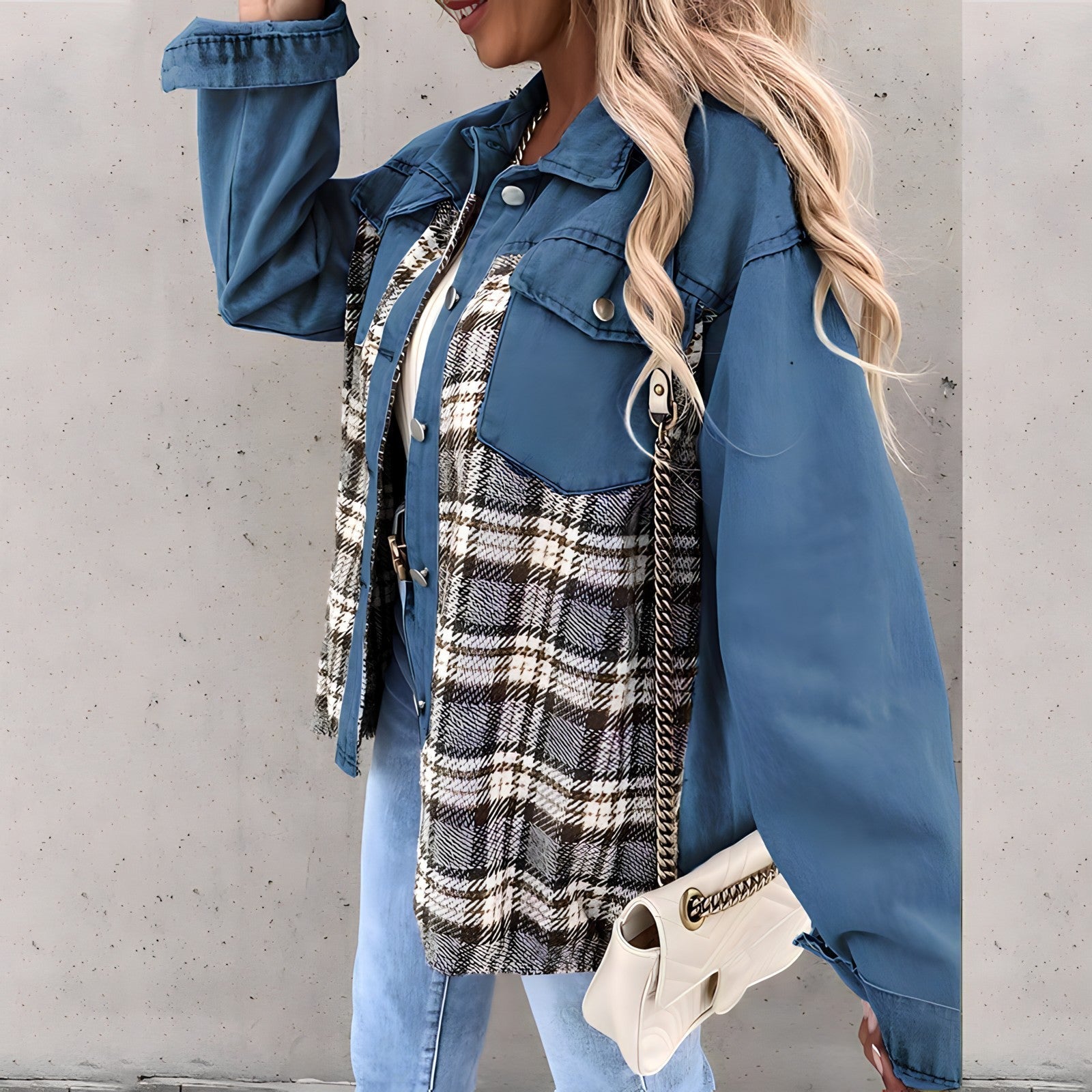 Lena | Karierte Jacke mit Trendigem Design und Hohem Tragekomfort für Damen