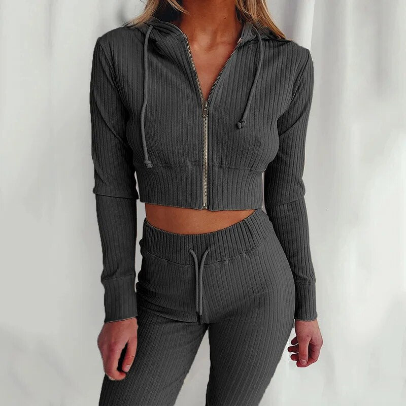 Livia | Hoodie- und Hosen-Set mit Bequemer Passform und Zeitlosem Design für Alle Jahreszeiten