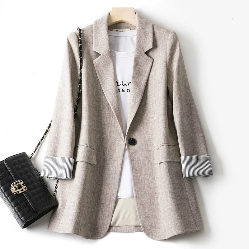 Livia | Blazer mit Trendigem Patchwork-Design und Lockere Passform für Damen