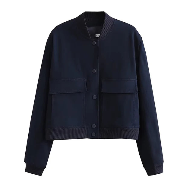 Celestia | Bomberjacke mit zeitloser Eleganz und funktionalen Taschen für Damen