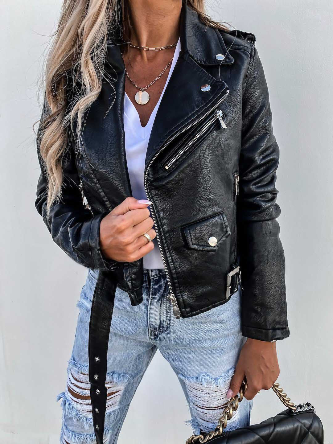 Aurelia | Kunstlederjacke mit Stil und Bequemlichkeit für Frauen