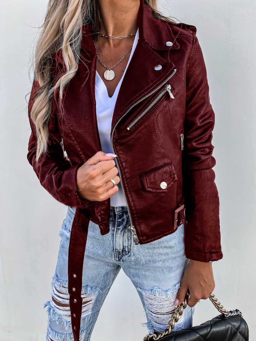 Aurelia | Kunstlederjacke mit Stil und Bequemlichkeit für Frauen