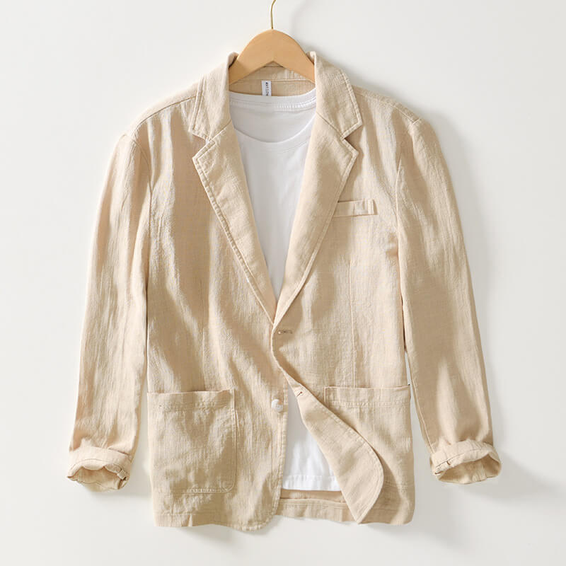 Livia | Leinenjacke mit Atmungsaktiver Baumwollmischung für Frühling/Sommer