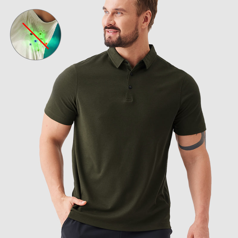 Luca | Poloshirt mit geruchsneutralisierender Technologie und feuchtigkeitsregulierenden Eigenschaften für Herren