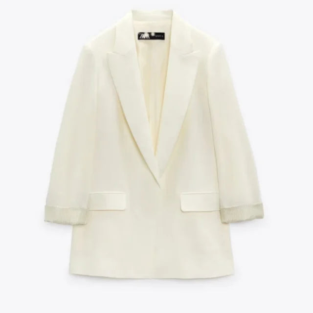 Celestia | Blazer mit Elegantem Multicolor-Design und Bedruckten Ärmeln für Damen