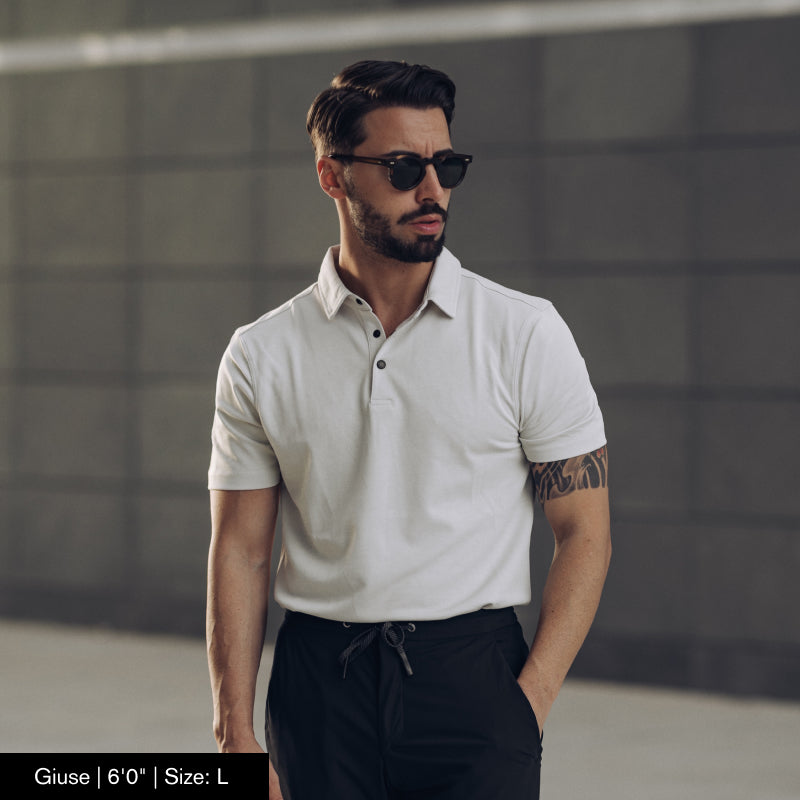 Luca | Poloshirt mit geruchsneutralisierender Technologie und feuchtigkeitsregulierenden Eigenschaften für Herren