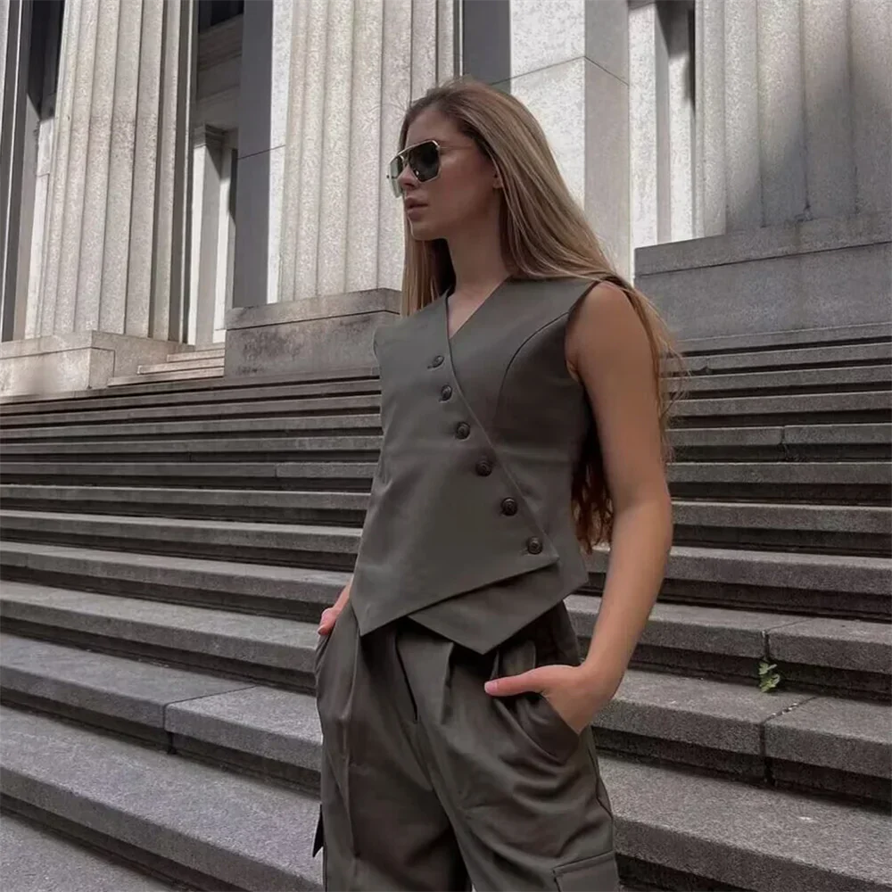 Liora | Weste mit Asymmetrischem Design und Modernem Look für den Sommer