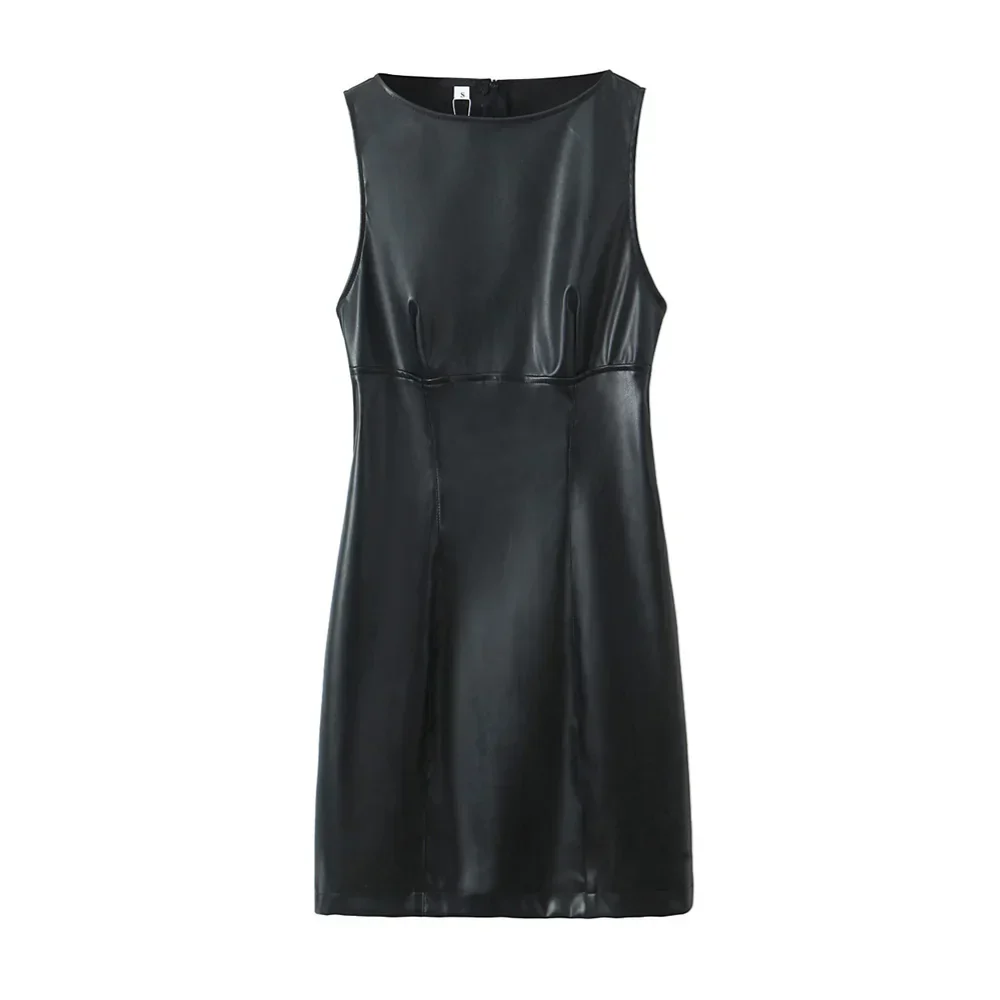 Celestia | Polyester-Oberteil mit schlanker Passform und schimmerndem Latex-Look für den Sommer