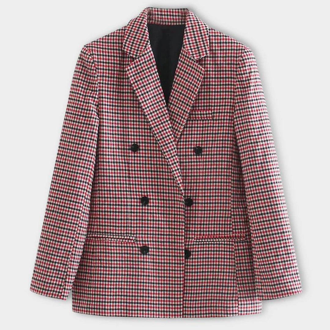 Vespera | Blazer mit Eleganten Hahnentritt-Design für Damen