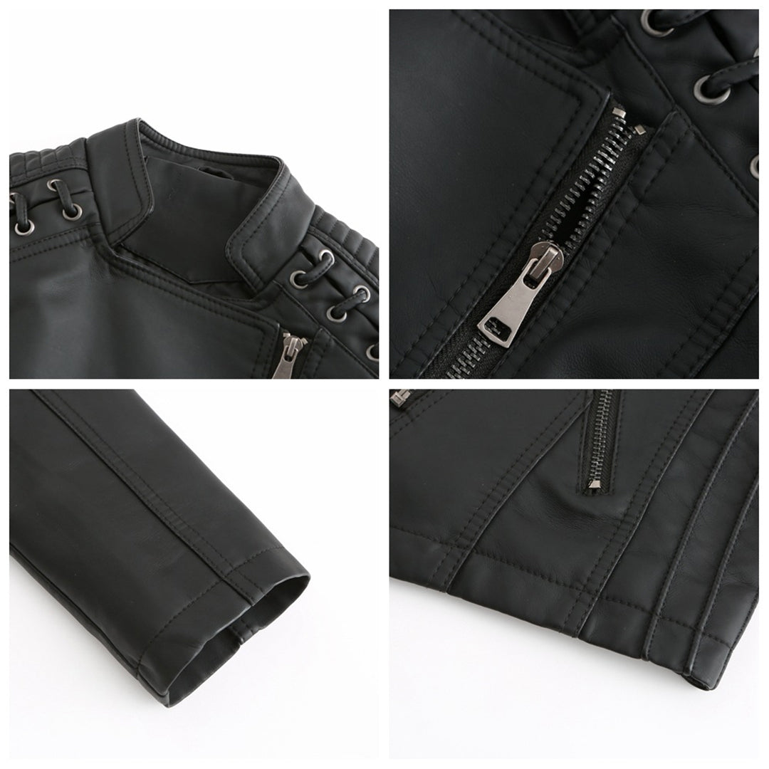 Celeste | Lederjacke mit Eleganter Verarbeitung und Femininer Passform für Herbst/Frühling