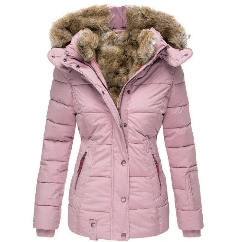 Luna | Parka mit stilvollen Verzierungen und Kapuze für Damen im Herbst/Winter