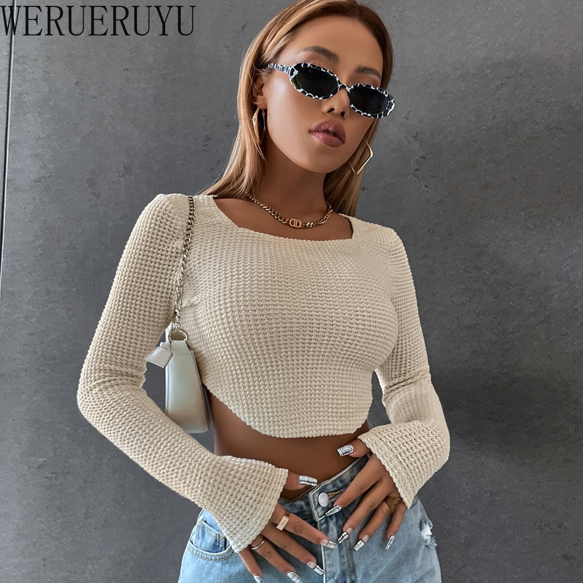 Soleil | Crop Top mit Weichem Stoff und Modischem Design für Frauen