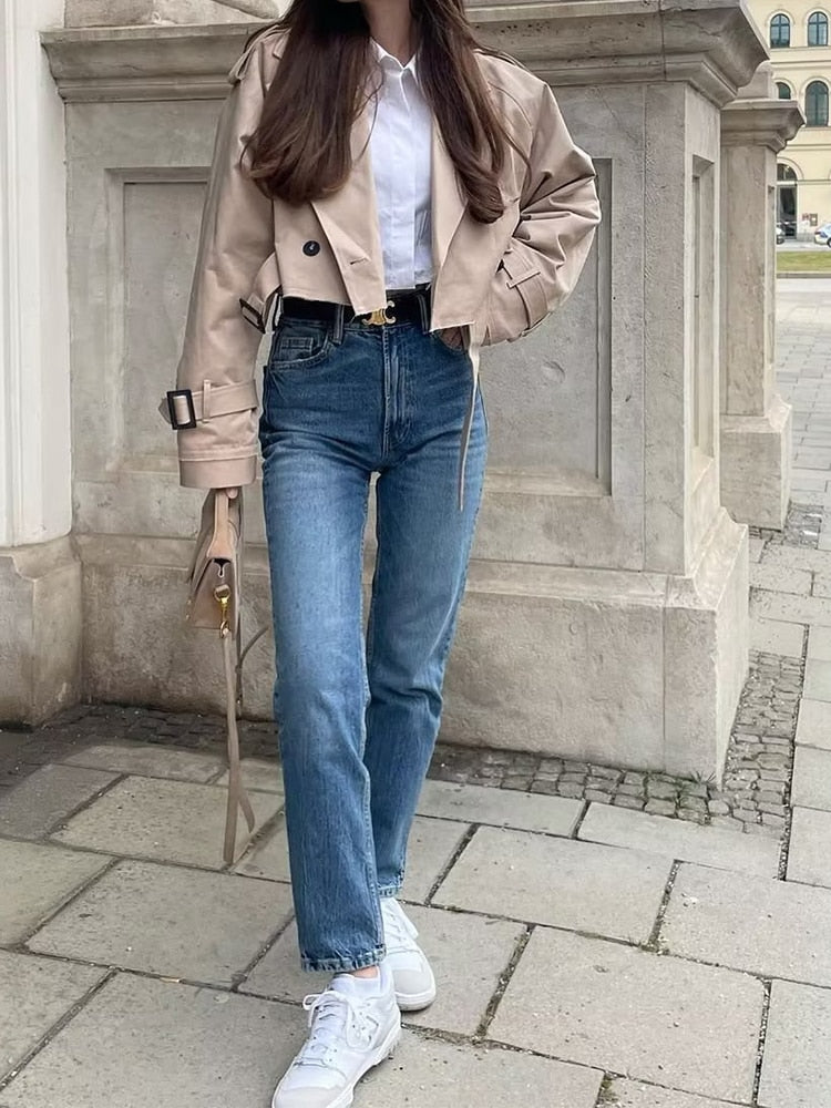 Lena | Oversized Trenchcoat mit Vintage-Charme und Doppelknopf für Damen