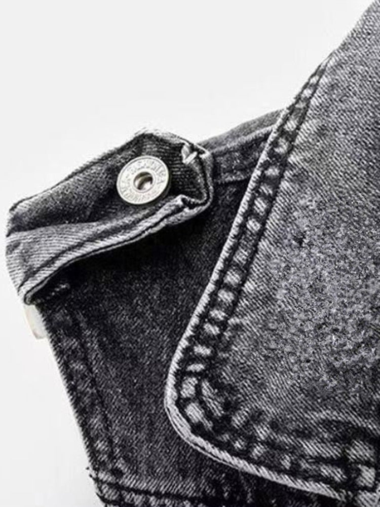 Kaya | Denim-Weste mit Cowboy-Charme und Vintage-Look für Damen