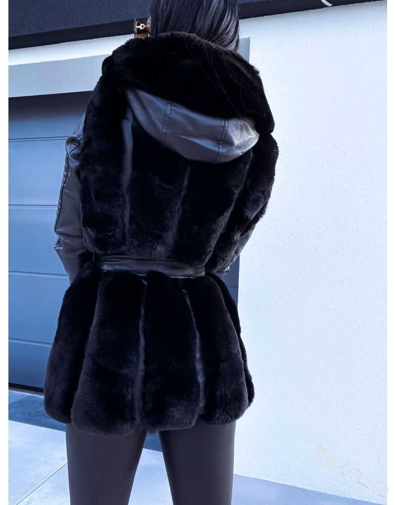 Liora | Kunstpelz-Ledermantel mit Stil und Komfort für den Winter
