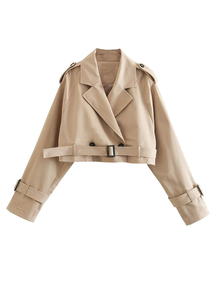 Lena | Oversized Trenchcoat mit Vintage-Charme und Doppelknopf für Damen