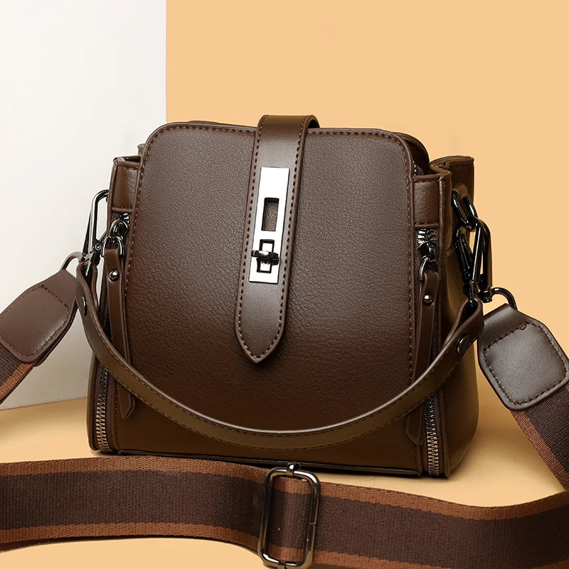 Amara | Umhängetasche mit elegantem Schnallendesign und kompakter Form für Frauen