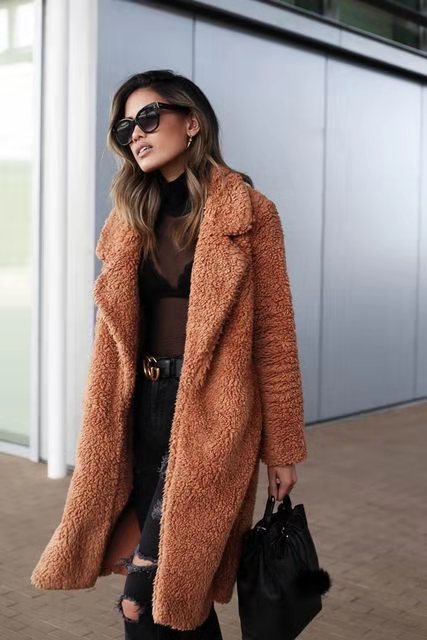 Liora | Teddy Mantel mit elegantem Stil und Komfort für den Winter