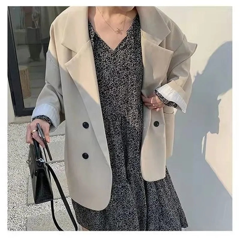 Livia | Leder-Blazer mit lässiger Eleganz und hochwertigem Material für Frauen