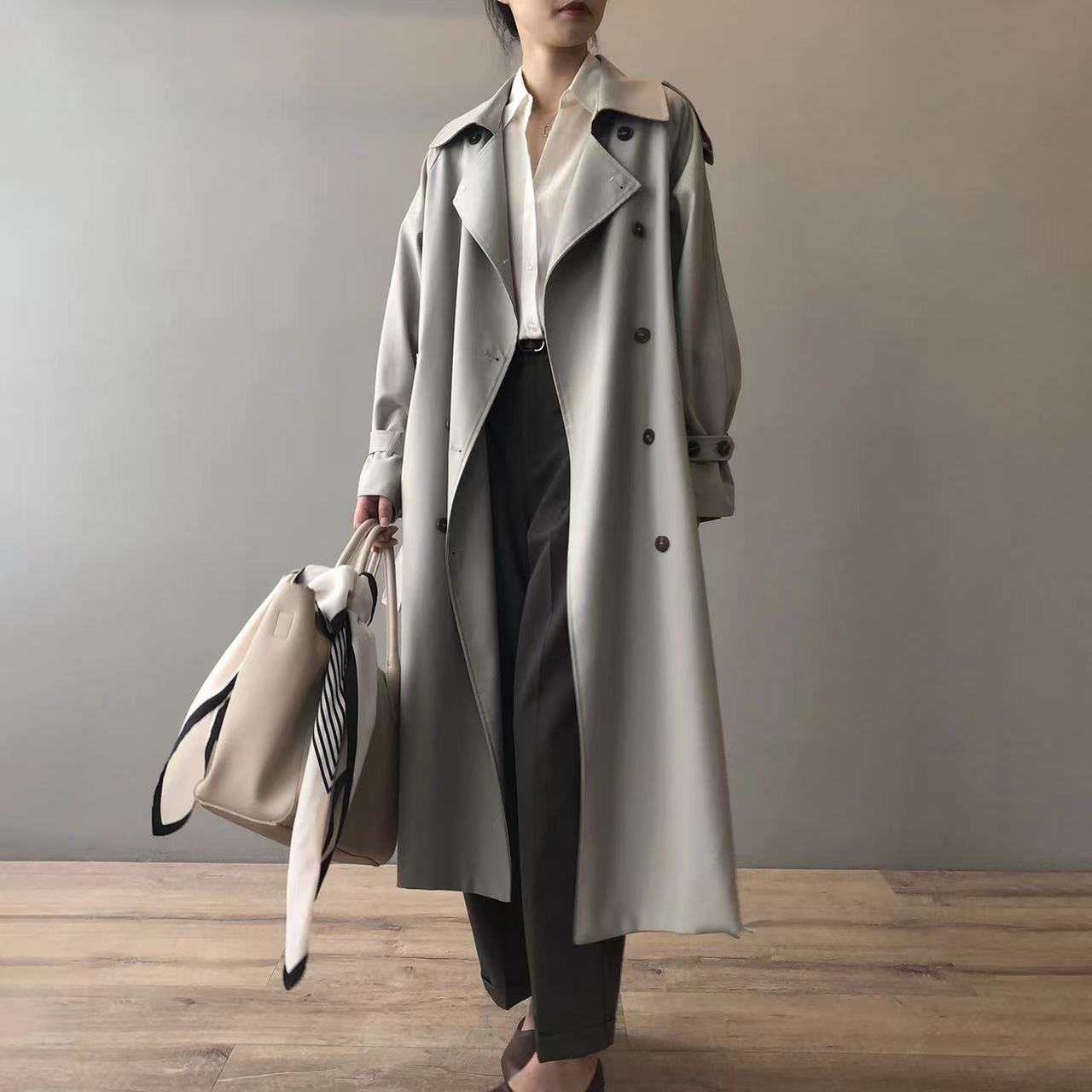 Klara | Trenchcoat mit Doppelreihigem Design und Eleganter Passform für Damen