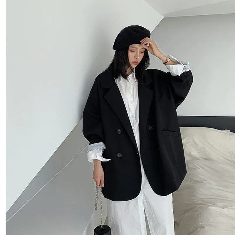Livia | Leder-Blazer mit lässiger Eleganz und hochwertigem Material für Frauen