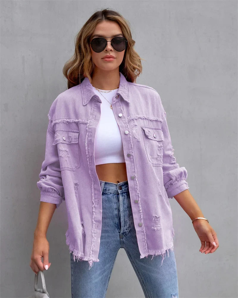 Livia | Jeansjacke mit Klassischem Design und Hohem Tragekomfort für Damen