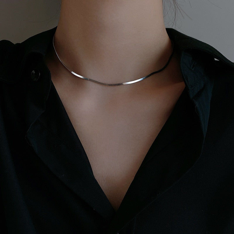 Sofia | Echtsilber-Schlangenknochenkette mit Eleganter Ausstrahlung für Damen